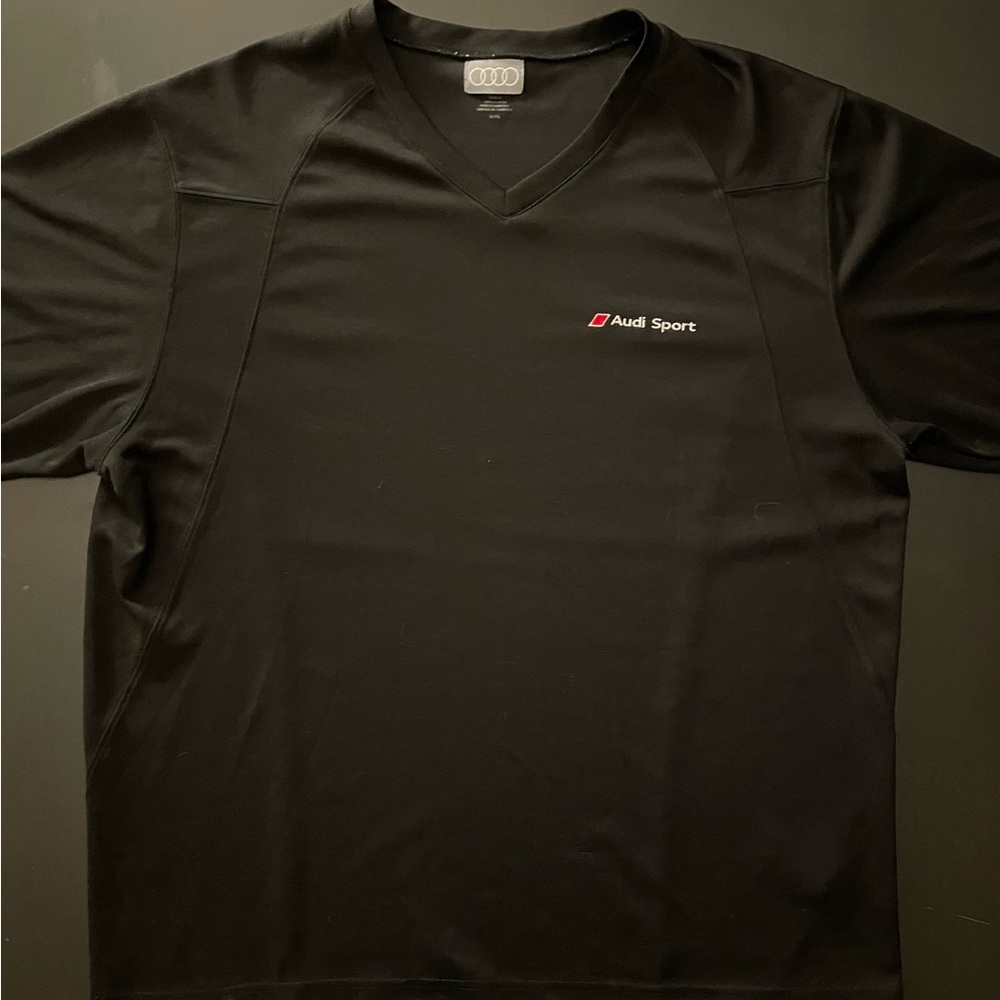 Audi Sport Black V-Neck T-Shirt